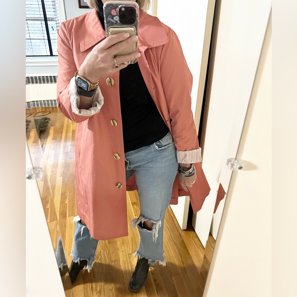 Paule Ka Paris Coral Belted Coat | NWT | Size 40 | $1050 Retail 🌸